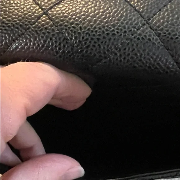 Vintage Chanel Kelly Flap Bag Black Caviar Gold Hardware - Picture 7 of 11